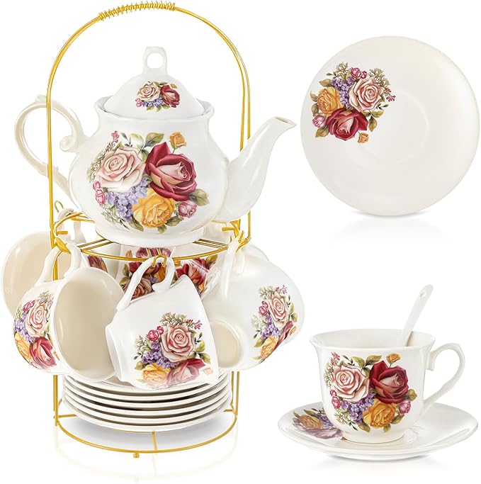 Zhehao 20 Pcs Porcelain Tea Set by Zhehao