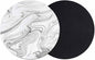 White Gray Marble Coasters Set of 2, Modern Minimalist Abstract Texture Soft by PIEPLE