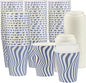 Disposable Coffee Cups with Lids, To Go Paper Hot Cups, Cocoa by SMYGOODS