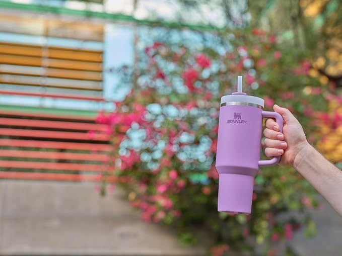 STANLEY Quencher H2.0 Flow State Tumbler, 40 oz, Lilac | Handle and Straw | - Image 6
