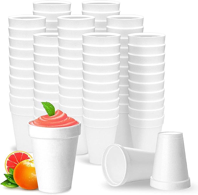 Shop Square 12 Oz Disposable Foam Cups, Made in the USA, To-Go Cups by ShopSquare