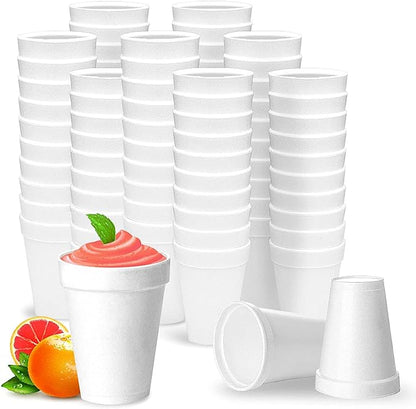 Shop Square 12 Oz Disposable Foam Cups, Made in the USA, To-Go Cups by ShopSquare