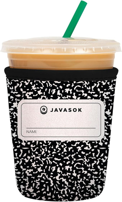 Sok It JavaSok Iced Coffee & Cold Soda Insulated Neoprene Cup Sleeve (Compose Yourself, Small: 16-20oz)