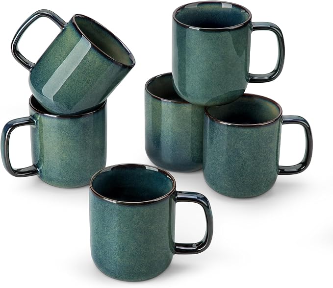 vancasso STARRY Coffee Mugs Set, 12 oz Ceramic Coffee Cups by vancasso