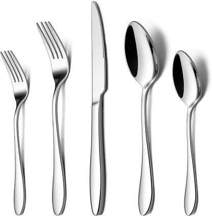 LIANYU Silverware Flatware Set for 8, 40 Piece Stainless Steel Cutlery Set | by LIANYU