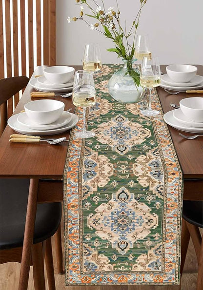 Boho Table Runners 90 Inches Long, Vintage Western Kitchen Dining Tables - Image 2