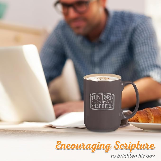 Christian Art Gifts Inspirational Scripture Large Ceramic Coffee & Tea Mug - Image 4
