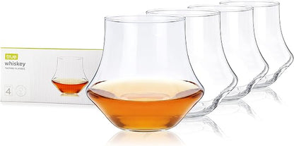 True Whiskey Glasses for Men and Women, Top-notch Bourbon Scotch Whiskey Cups by True