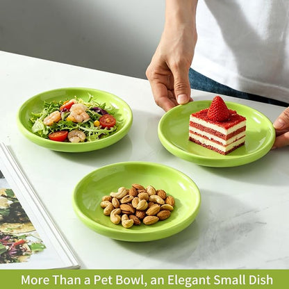 3 PCS Ceramic Cat Bowls, 5.5 in Pet Food Bowl Cat Dishes - Image 6