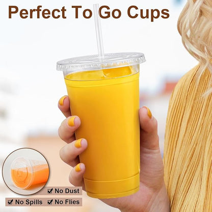 Lamosi 300 Pack 24 oz Plastic Coffee Cups - Image 4