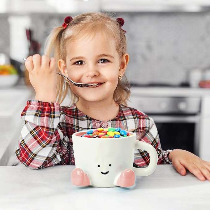 Coffee Mugs, Cute funny Mug For Women, 380ml Unique Ceramic Coffee Tea Cups - Image 2