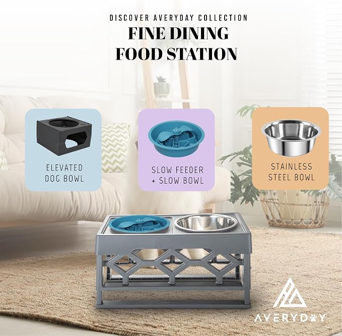AVERYDAY Slow Feeder Dog Bowls for Large Breed, 2.5 Cups Deep Food Puzzle Bowl - Image 8