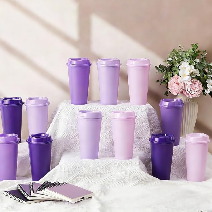 FillTouch 12 Pcs 16 oz Reusable Coffee Cups - Image 4