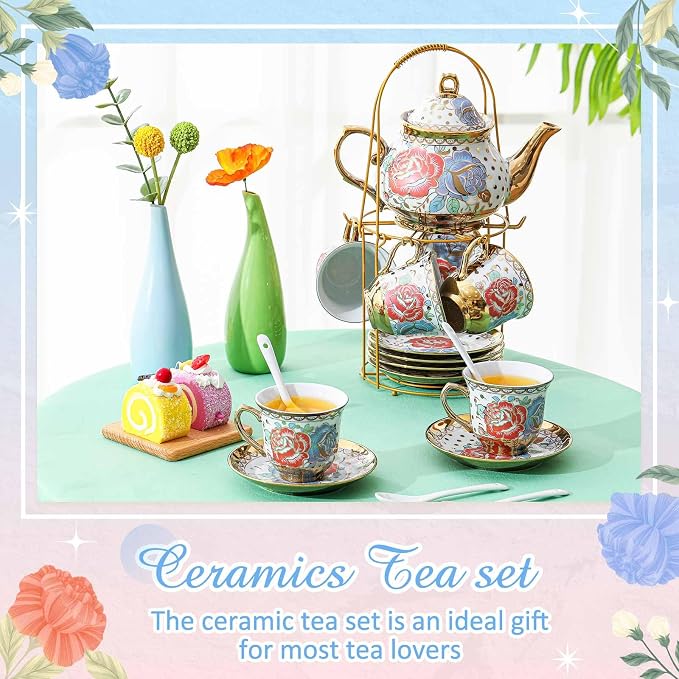 Zhehao 20 Pcs Porcelain Tea Set - Image 5