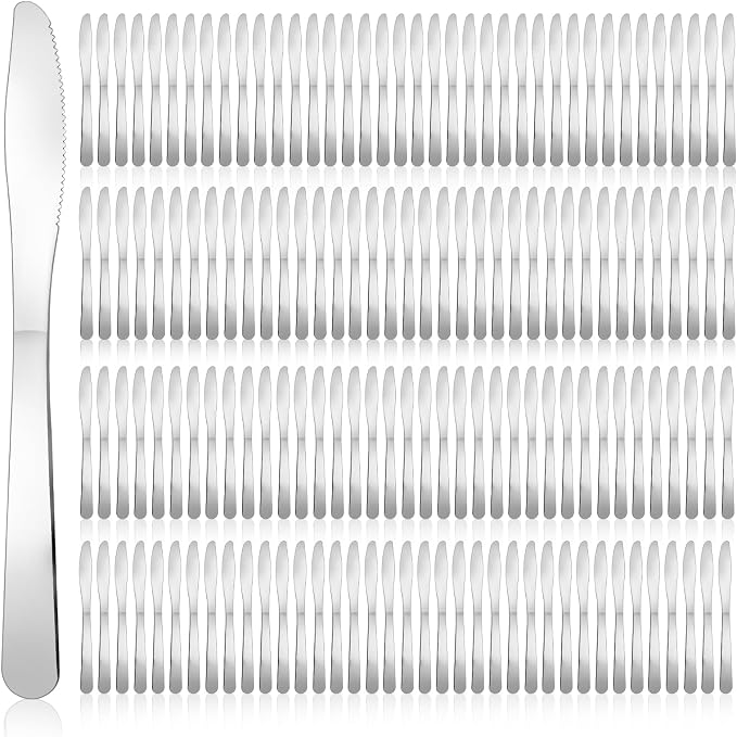 150 Pcs Dinner Knives Butter Knife Bulk 8.3 Inches Stainless Steel Knives by Unknown
