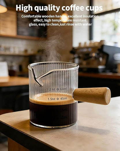 Espresso Measuring Cup 2 OZ, Espresso Glass Cups - Image 3