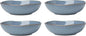 Oneida Dinnerware Set, Organic Shades Blue Pasta Bowls, Service by Oneida