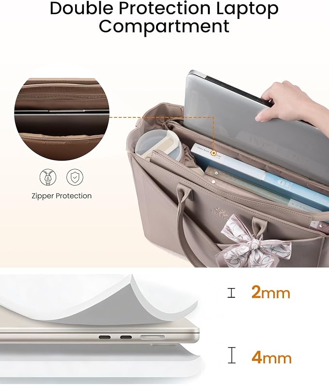 LOVEVOOK Laptop Work Tote Bag for Women - Image 5