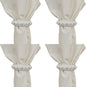 Split P Sun Washed Bead Napkin Ring Set of 4 | Rustic Cream Mango Wood Napkin Holders with Beaded Design | 0.75" x 2.5" | Farmhouse, Coastal & Boho Table Decor