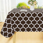 Smiry Rectangle Table Cloth Cover, Waterproof Vinyl Tablecloth with Flannel Backing for Rectangle Tables, Wipeable Spillproof Plastic Tablecloths for Dining, Camping and Indoor (60"x102", Coffee)
