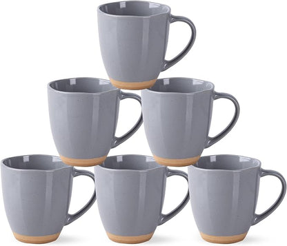 AmorArc 12oz Ceramic Coffee Mugs set of 6, Stylish Coffee Mugs by AmorArc