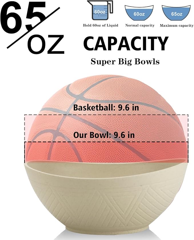 65oz Big Salad Bowls - Image 2