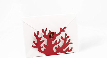 Mango Steam Tabletop Napkin/Tissue & Letter Holder For Home, Kitchen, Restaurants (Coral, Red)