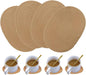 4 Pack Oval Woven Placemats and Set of 4 Round Fabric Coasters, Cotton Braided Tablemat Set, Heat-Resistant Pot Holders, 11.5 * 15.8'' Washable Plate Chargers for Christmas Table Decoration