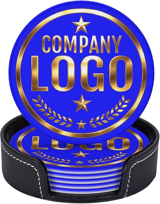 Custom Coaster with Logo by Handmade