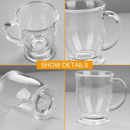 Accguan 15oz/450ml Glass Coffee Mugs - Image 4