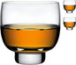 NUDE Whiskey Glasses Set of 2 – Malt 8.75 oz Handmade Lead-Free Crystal Old Fashioned Rocks Glasses for Whisky, Scotch & Bourbon – Minimalist Design, Heavy Base, Luxury Gift Set