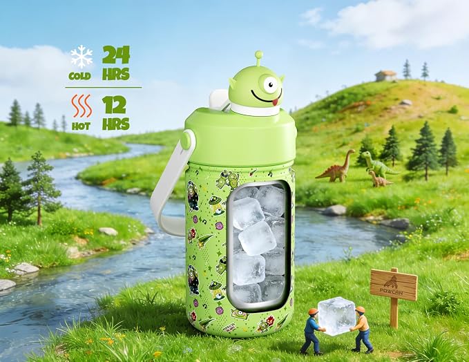POWCAN 12 oz Insulated Water Bottle - Image 2