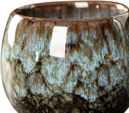 Amagogo Tea Cups, Pottery Chinese Tea Cup, Japanese Tea Cups, Asian Porcelian - Image 2