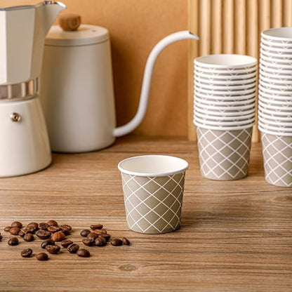 Rtteri 100 Pcs Count 3 oz Disposable Coffee Cups Disposable Espresso Cups Small - Image 5