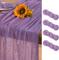 DeZerlor Purple Cheesecloth Table Runners 4 Pack Summer Boho Runners | by DeZerlor