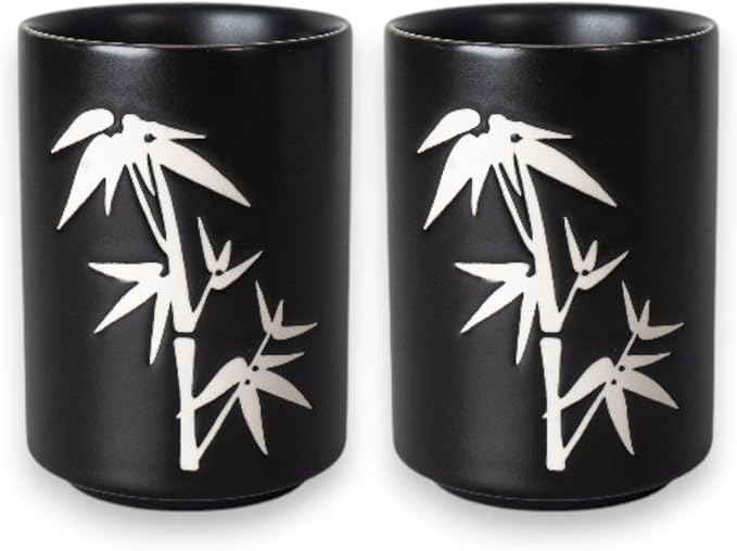Urban Tokyo Asian Japanese Yunomi Style Handle-less Porcelain Tea Cups Tea Mug by Urban+Tokyo