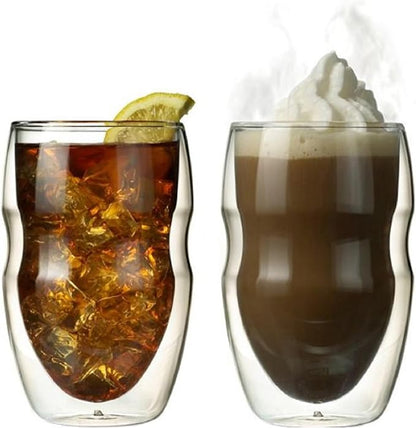 Ozeri Serafino Double Wall Insulated Beverage and Coffee Glasses - Image 6