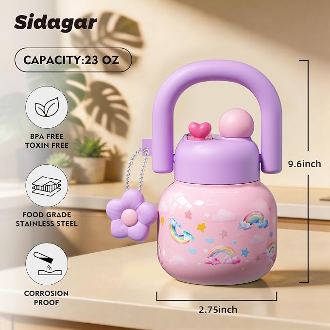 22 oz Tote Insulated Water Bottle - Image 2