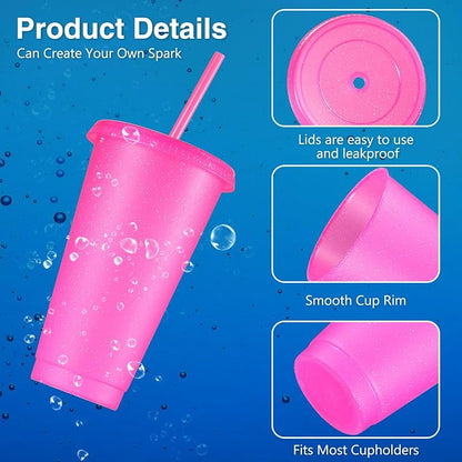 Amyhill 12 Pcs Reusable Glitter Cups - Image 3