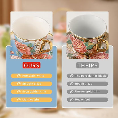 20 Pieces Porcelain Tea Set - Image 3