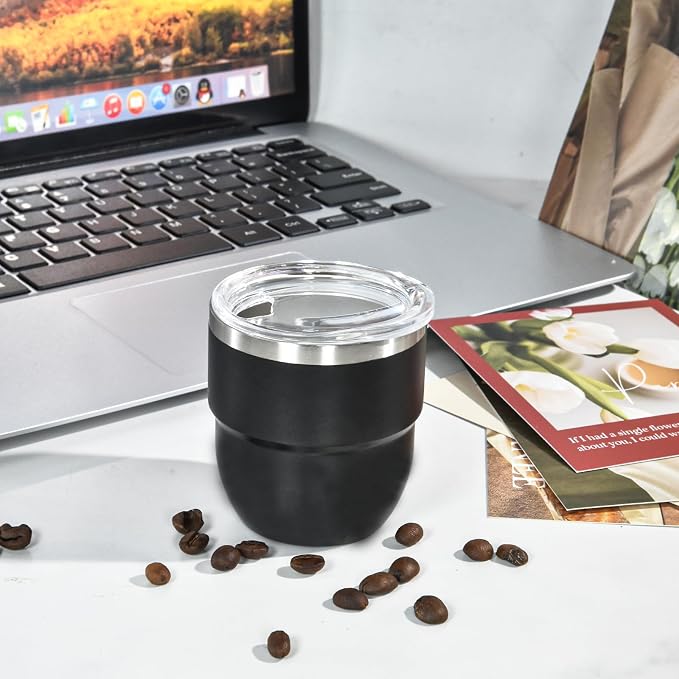 CHLJAR Espresso Cups, 4oz Insulated Espresso Cup Set of 2, Espresso Shot Cups - Image 7