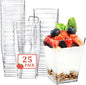 Eupako 25 Pack 5 OZ Plastic Mini Dessert Cups by Eupako
