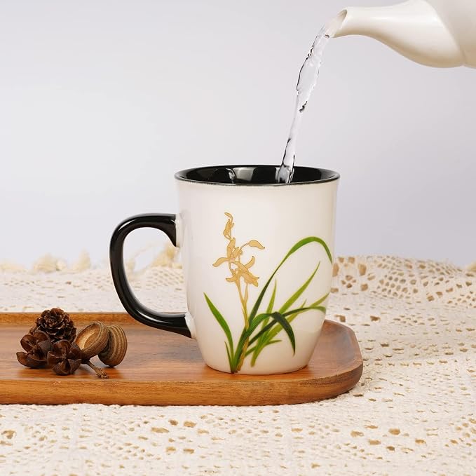Orchid Color Changing Mug, 16 oz | Ceramic Tea Cup - Image 5
