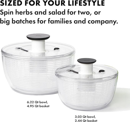 OXO Good Grips Salad Spinner | Lettuce Spinner | Fruit Washer | Fruit Washing - Image 9