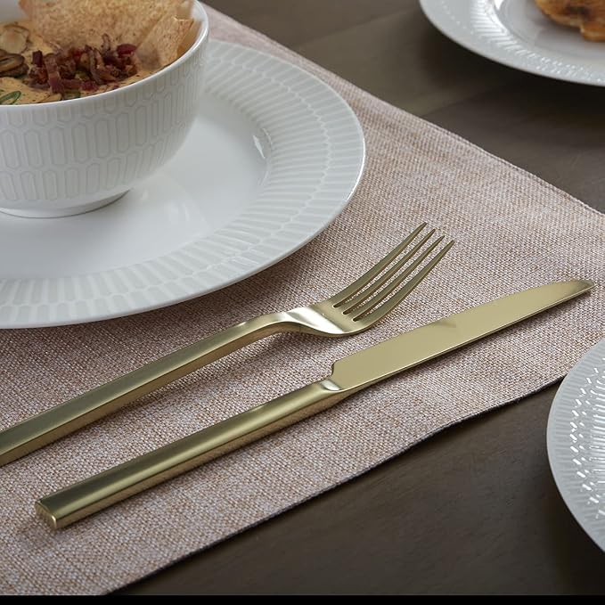 Oneida Chef's Table Champagne 20-Piece Silverware Set - Image 10