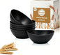 10oz Small Bowls, Unbreakable Wheat Straw Bowls Set of 6, Mini Bowl by BUSOKIP