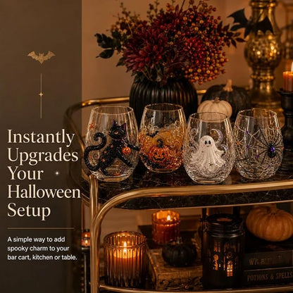 3D Halloween Artisan Glassware Collection Halloween Glass Cups | Drinking Glass - Image 4