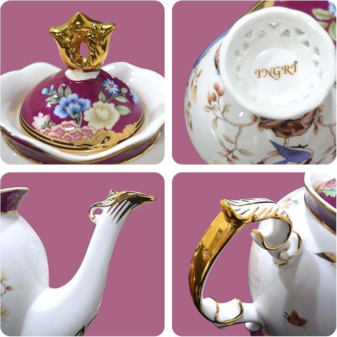 ACMLIFE Bone China Tea Set for Adults - Image 7