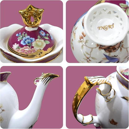 ACMLIFE Bone China Tea Set for Adults - Image 7