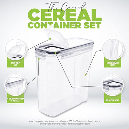 Utopia Kitchen Cereal Containers Storage Set - Image 4